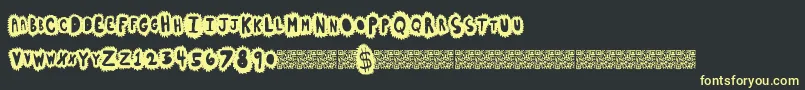 Highsales Font – Yellow Fonts on Black Background