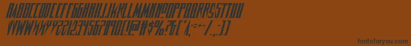 Timberwolfital2 Font – Black Fonts on Brown Background