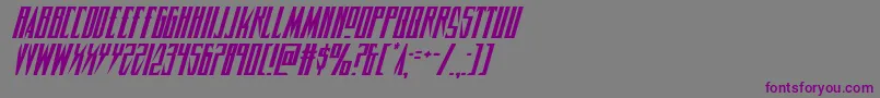 Timberwolfital2 Font – Purple Fonts on Gray Background