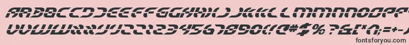 StarfighterBoldItalic Font – Black Fonts on Pink Background
