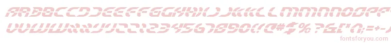 StarfighterBoldItalic Font – Pink Fonts on White Background
