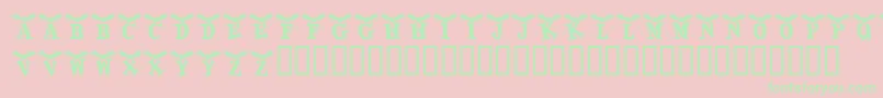 KrBatty Font – Green Fonts on Pink Background