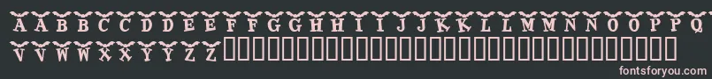 KrBatty Font – Pink Fonts on Black Background