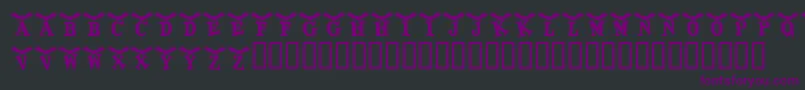 KrBatty Font – Purple Fonts on Black Background