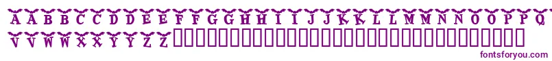 KrBatty Font – Purple Fonts on White Background