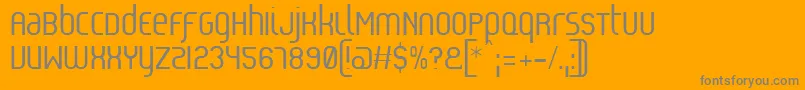 Шрифт Reflex – серые шрифты на оранжевом фоне