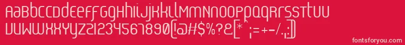 Reflex Font – Pink Fonts on Red Background