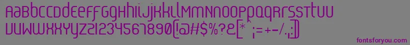 Шрифт Reflex – фиолетовые шрифты на сером фоне