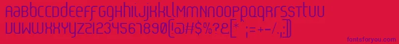 Reflex Font – Purple Fonts on Red Background