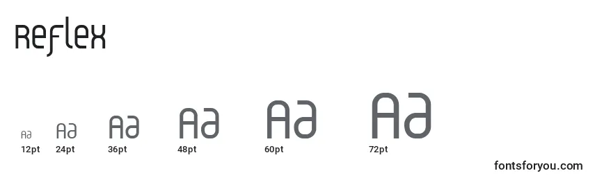 Reflex Font Sizes