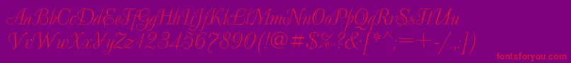Decorgtt Font – Red Fonts on Purple Background
