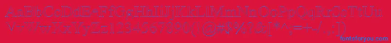 Amerto Font – Blue Fonts on Red Background