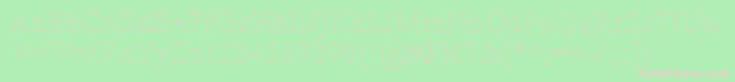 Amerto Font – Pink Fonts on Green Background