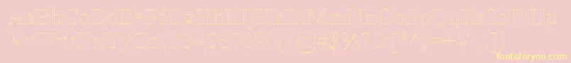 Amerto Font – Yellow Fonts on Pink Background