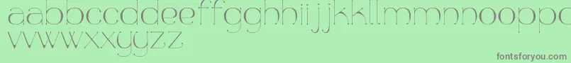 Aquapura Font – Gray Fonts on Green Background