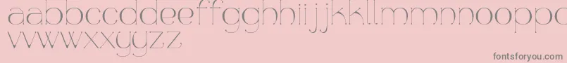 Aquapura Font – Gray Fonts on Pink Background