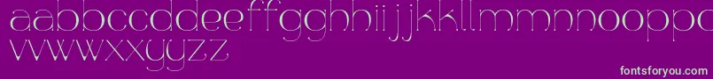 Aquapura Font – Green Fonts on Purple Background