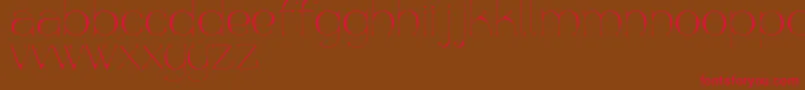 Aquapura Font – Red Fonts on Brown Background