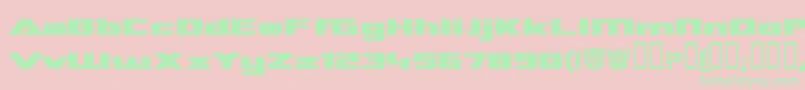 TransroboticsExtendedBold Font – Green Fonts on Pink Background