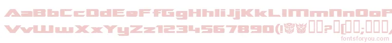 TransroboticsExtendedBold Font – Pink Fonts on White Background