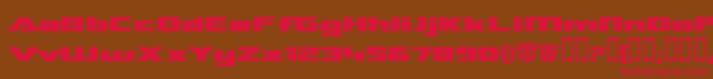 TransroboticsExtendedBold Font – Red Fonts on Brown Background