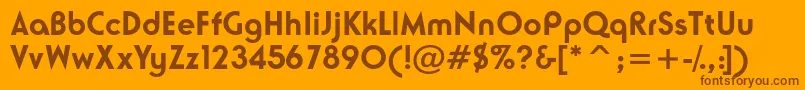More about NeusesskBold Font NeusesskBold Font – Brown Fonts on Orange Background