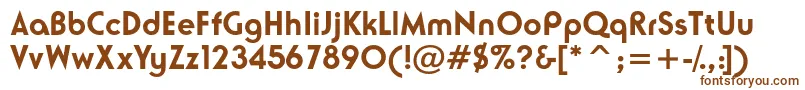 Шрифт NeusesskBold – коричневые шрифты на белом фоне
