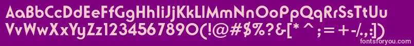 NeusesskBold Font – Pink Fonts on Purple Background