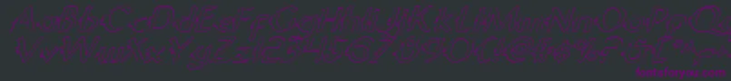 Gypsyroadoi Font – Purple Fonts on Black Background