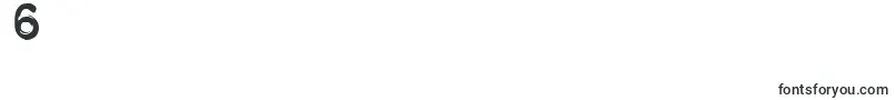 Weitere Informationen zur Embosst3-Schriftart Embosst3-Schriftart – Schriften für die Ziffer 6