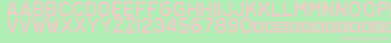 More about Embosst3 Font Embosst3 Font – Pink Fonts on Green Background