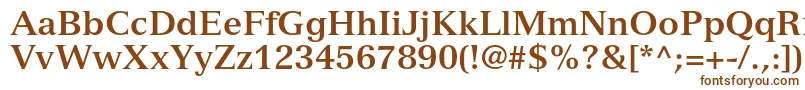 VersaillesltstdBold Font – Brown Fonts on White Background