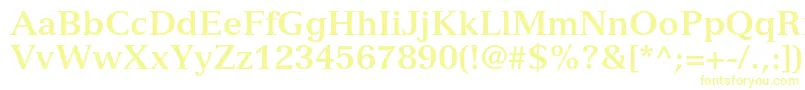 VersaillesltstdBold Font – Yellow Fonts on White Background