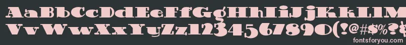 Guinnessextrastoutnf Font – Pink Fonts on Black Background