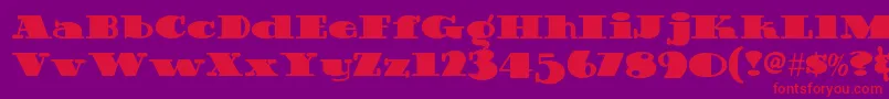 Guinnessextrastoutnf Font – Red Fonts on Purple Background