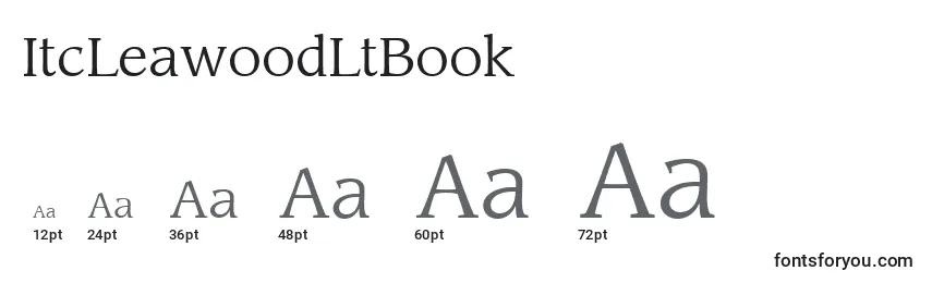 Размеры шрифта ItcLeawoodLtBook