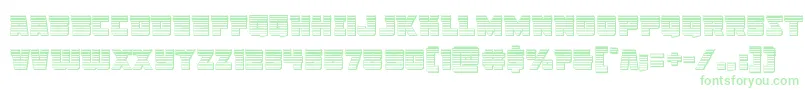 Libertylegionchrome Font – Green Fonts on White Background