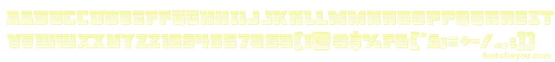 Libertylegionchrome-Schriftart – Gelbe Schriften