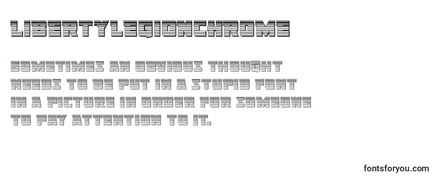 Review of the Libertylegionchrome Font