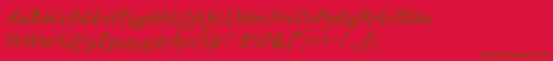 En savoir plus sur la police Mkbritishwriting Police Mkbritishwriting – polices brunes sur fond rouge