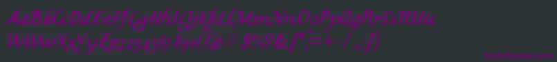 Подробнее о шрифте Mkbritishwriting Шрифт Mkbritishwriting – фиолетовые шрифты на чёрном фоне