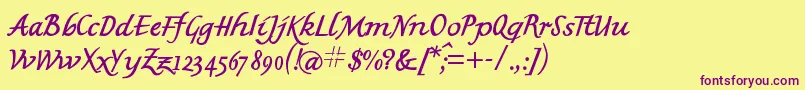 En savoir plus sur la police Mkbritishwriting Police Mkbritishwriting – polices violettes sur fond jaune