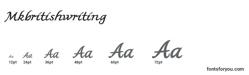 Mkbritishwriting Font Sizes