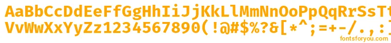 FiramonoBold-Schriftart – Orangefarbene Schriften