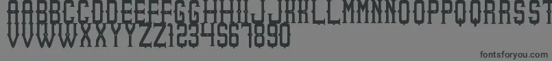 フォントSheriffOfSouthSt – 黒い文字の灰色の背景