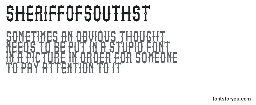 Review of the SheriffOfSouthSt Font