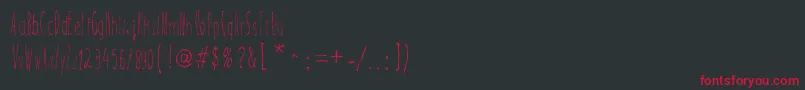 MagicalCord Font – Red Fonts on Black Background