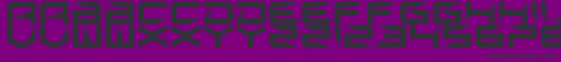 Sharp Font – Black Fonts on Purple Background