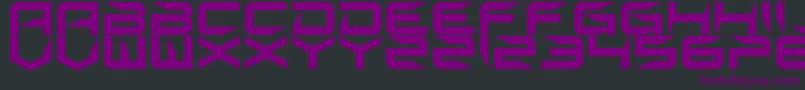 Sharp Font – Purple Fonts on Black Background