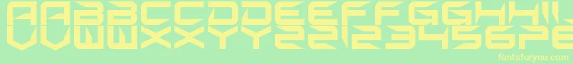Sharp Font – Yellow Fonts on Green Background